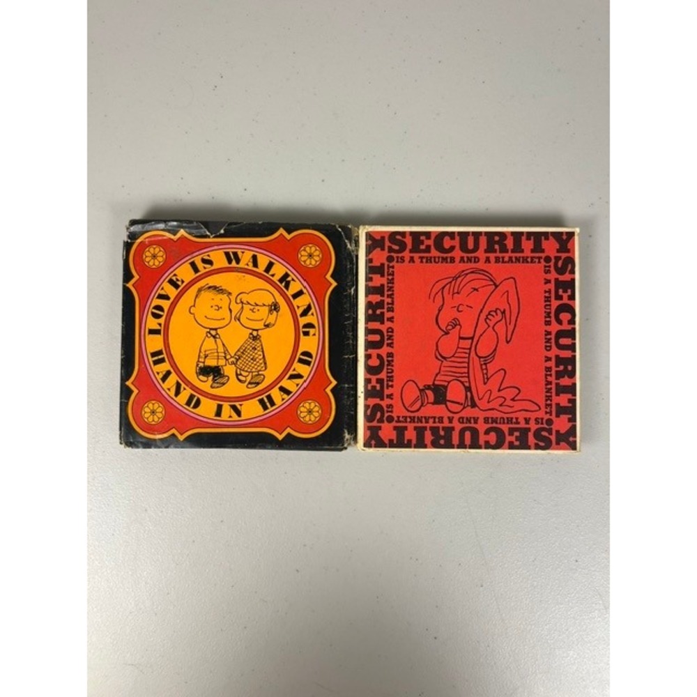 Vintage 1960's Set‎ of 2 Peanuts Books Charles Schulz 1965 and 1963